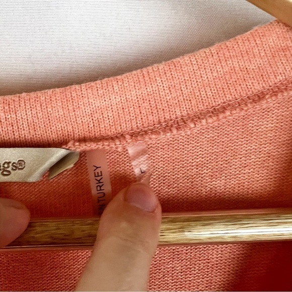 Soft Surroundings Orange V-Neck Side Slit Tunic Top - Picture 4 of 6